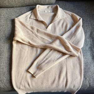 Men's SuitSupply Wool/Cashmere Beige Sweater